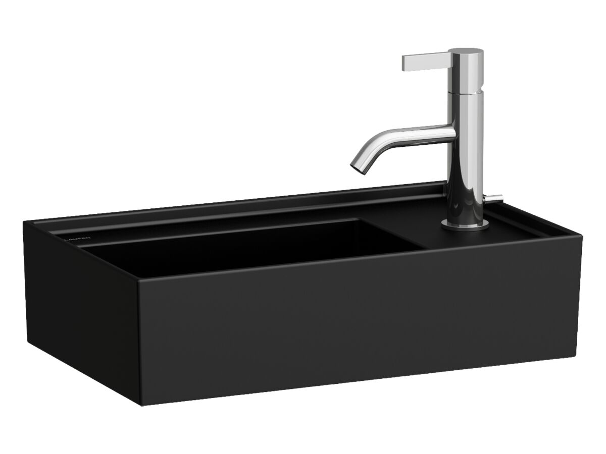 Screw Fixings Types LAUFEN Kartell Wall Basin with Shelf Left Hand Bowl 460mm x 280mm 1 ...