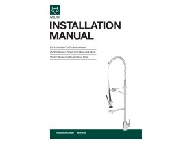 Technical Guide - Wolfen Pre Rinse Sink Mixer Tap with Pot Filler Chrome (6 Star)