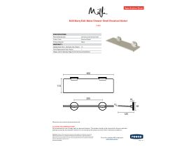 Specification Sheet - Milli Marq Edit Metal Shower Shelf Brushed Nickel