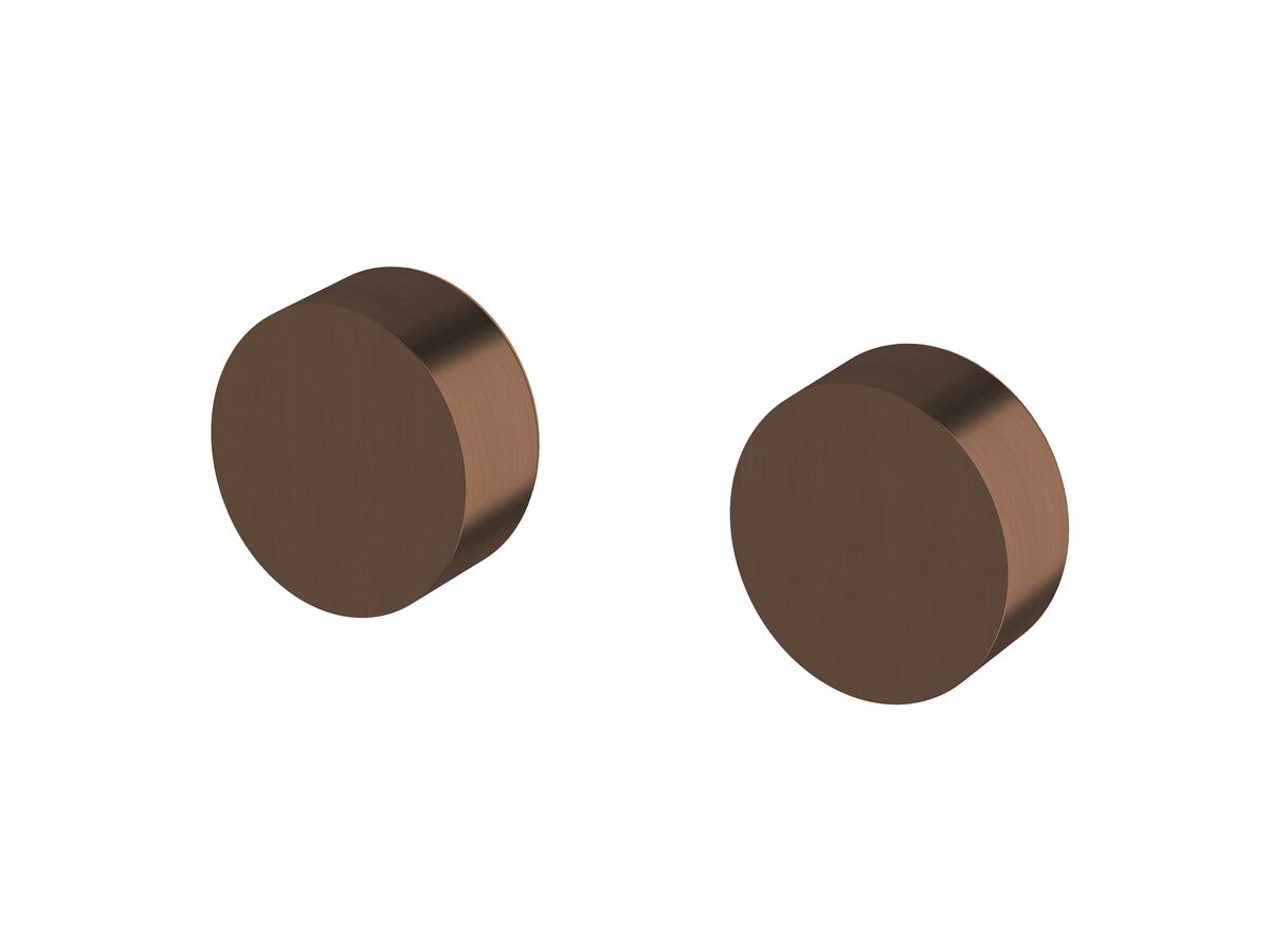 Sussex Pure Wall Top Assembly Taps PVD Brushed Bronze