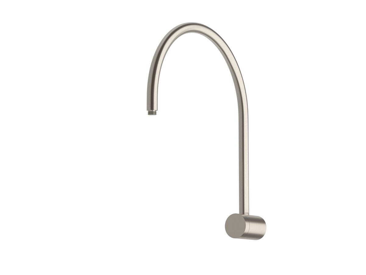 Sussex Pure Hi-Rise Shower Curved Arm Only Brushed Nickel