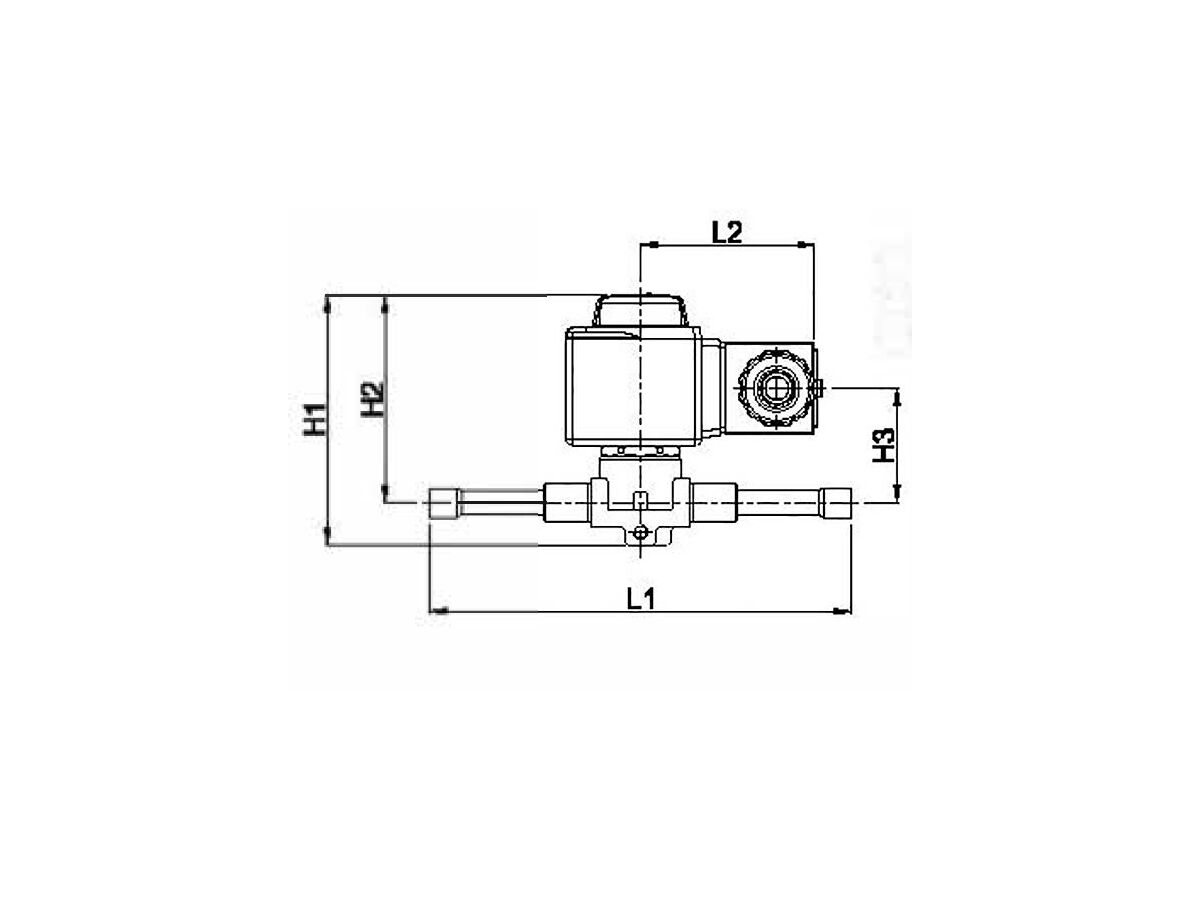Castel Solenoid Valve 1/4" Solder 1028/2A7