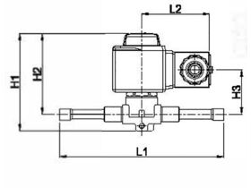 Castel Solenoid Valve 1/4" Solder 1028/2A7
