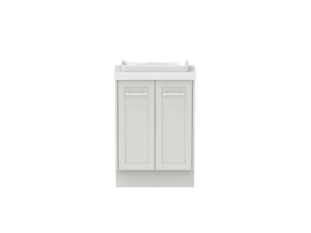 Hero - Kado Lux Ensuite All Door 600mm Floor Mount Centre Basin 50mm Top