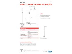 Technical Guide - Mizu Drift Column Shower with Mixer Chrome