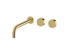 Hero - Sussex Pure Elemental Wall Bath Hostess System 250mm PVD Brushed Gold