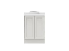 Hero - Kado Lux Petite Vanity Unit Floor Mount 600mm Centre Bowl 50mm Top (Basin Included)