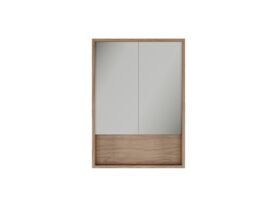 Supporting Image - Kado Aspect 600mm Mirror Cabinet Two Doors with Shelf - Boston Oak