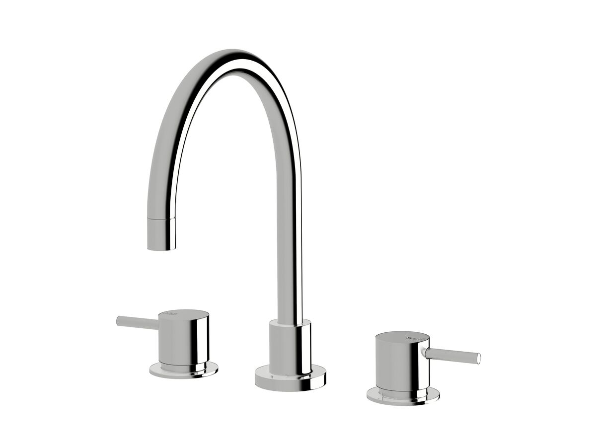 Sussex Scala Hob Sink Set Curved Chrome (3 Star)