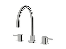 Sussex Scala Hob Sink Set Curved Chrome (3 Star)