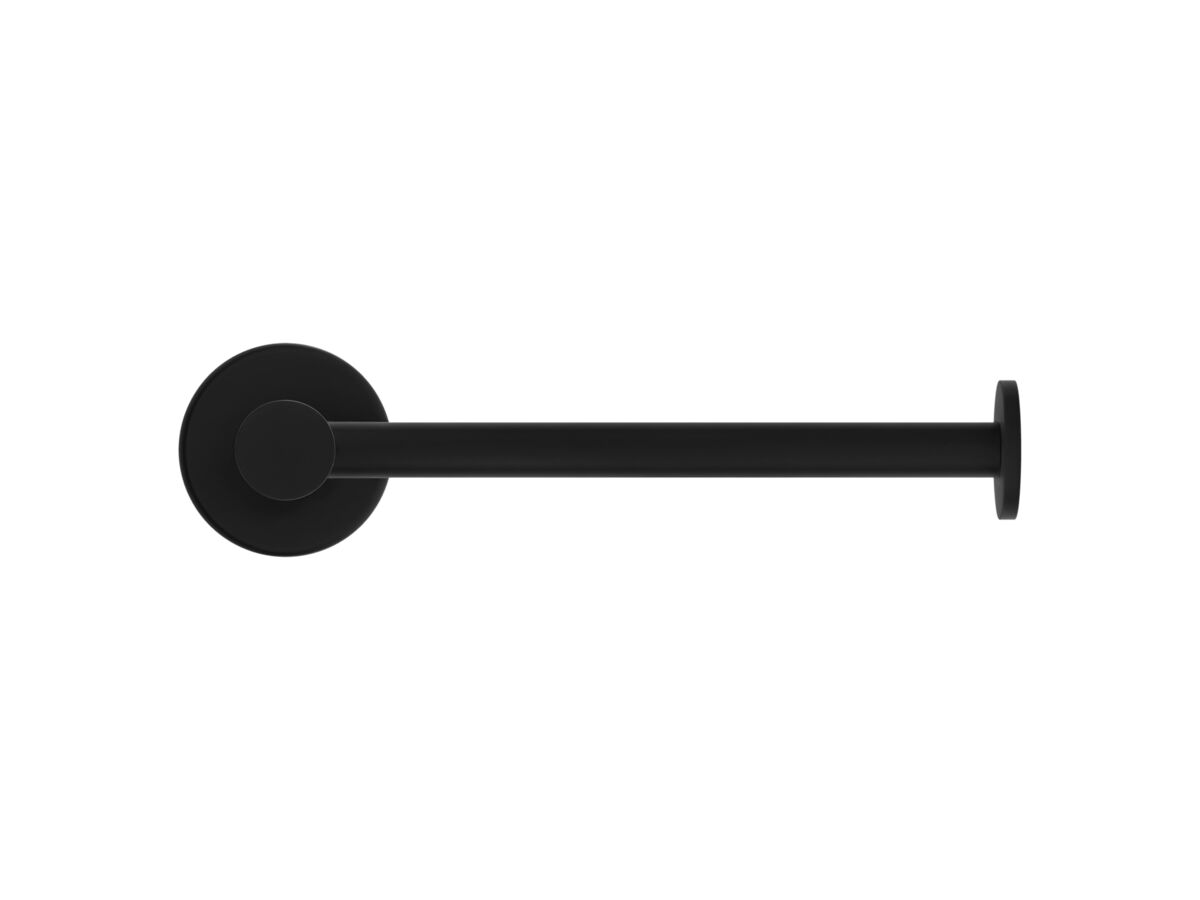 Supporting Image 2 - Mizu Drift Straight Toilet Roll Holder Matte Black - Front