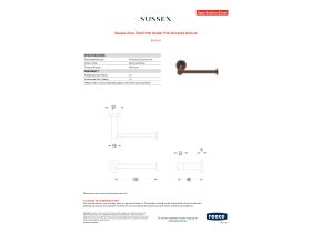 Specification Sheet - Sussex Pure Toilet Roll Holder PVD Brushed Bronze