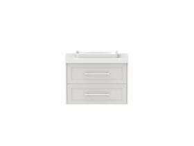 Hero - Kado Lux Ensuite All Drawer Twin 750mm Wall Hung Centre Basin 50mm Top
