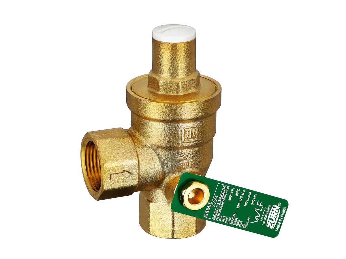 Zurn Lead Free PRV Right Angle Adjustable 500kPa 20mm