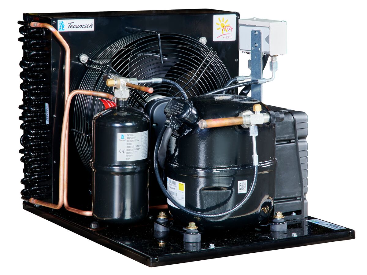 Tecumseh AJ2 HTA Condensing Unit 1 1/2HP R404 LBP CAJT2464ZBR-FZ-3 with Pressure Control