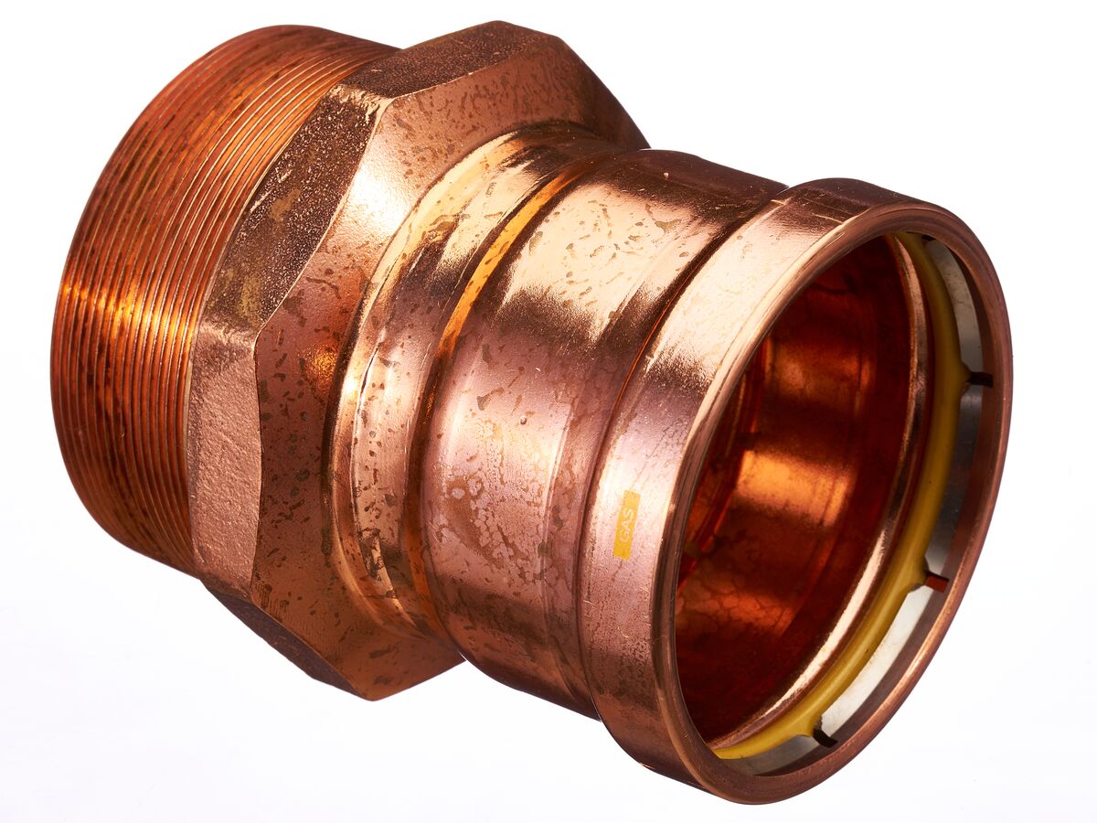 >B< Press Gas Male Coupling 100mm x 4" BSP