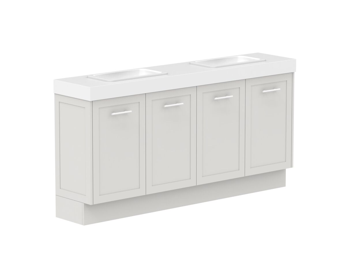Supporting Image - Kado Lux Ensuite All Door 1800mm Floor Mount Double Basin 90mm Top