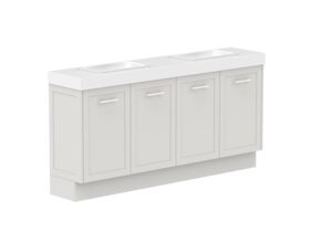 Supporting Image - Kado Lux Ensuite All Door 1800mm Floor Mount Double Basin 90mm Top