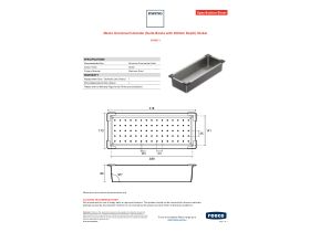 Specification Sheet - Memo Universal Colander (Suits Bowls with 400mm Depth) Nickel