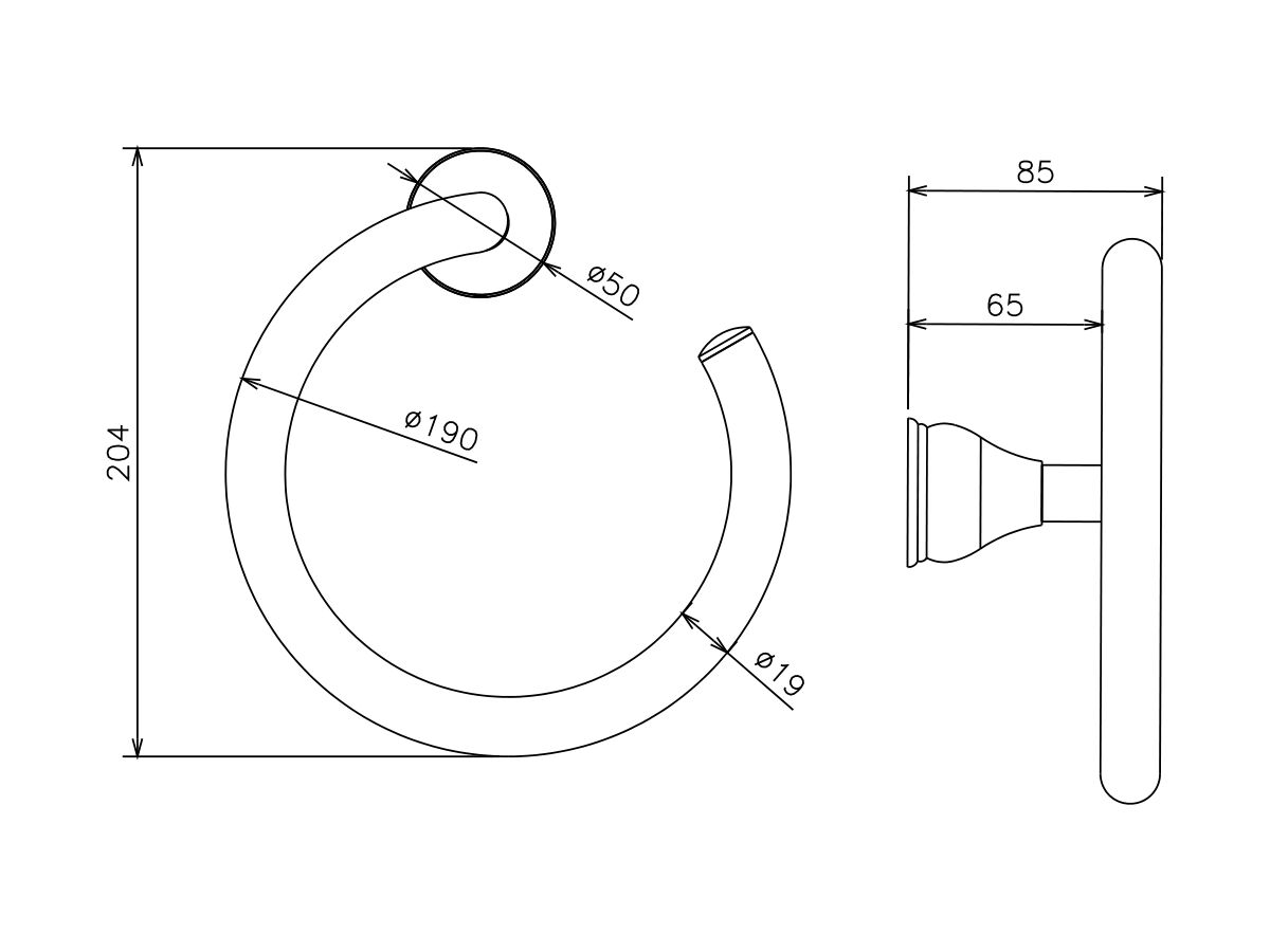 Milli Monument Edit Towel Ring