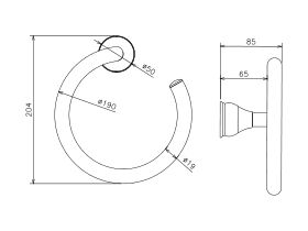 Milli Monument Edit Towel Ring