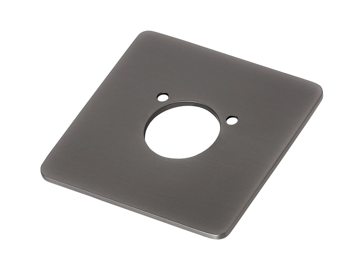 Mizu Silk Bath Spout Cover Plate Brushed Gunmetal Grey