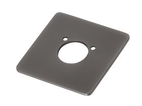 Mizu Silk Bath Spout Cover Plate Brushed Gunmetal Grey