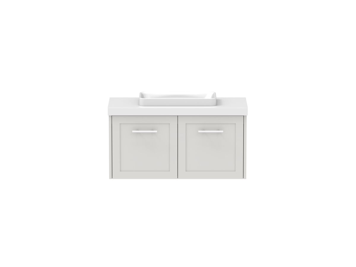 Hero - Kado Lux Ensuite All Door 900mm Wall Hung Centre Basin 50mm Top
