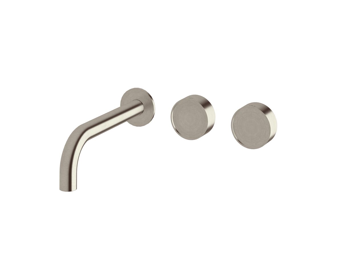 Hero - Sussex Pure Elemental Wall Bath Hostess System 200mm PVD Brushed Nickel