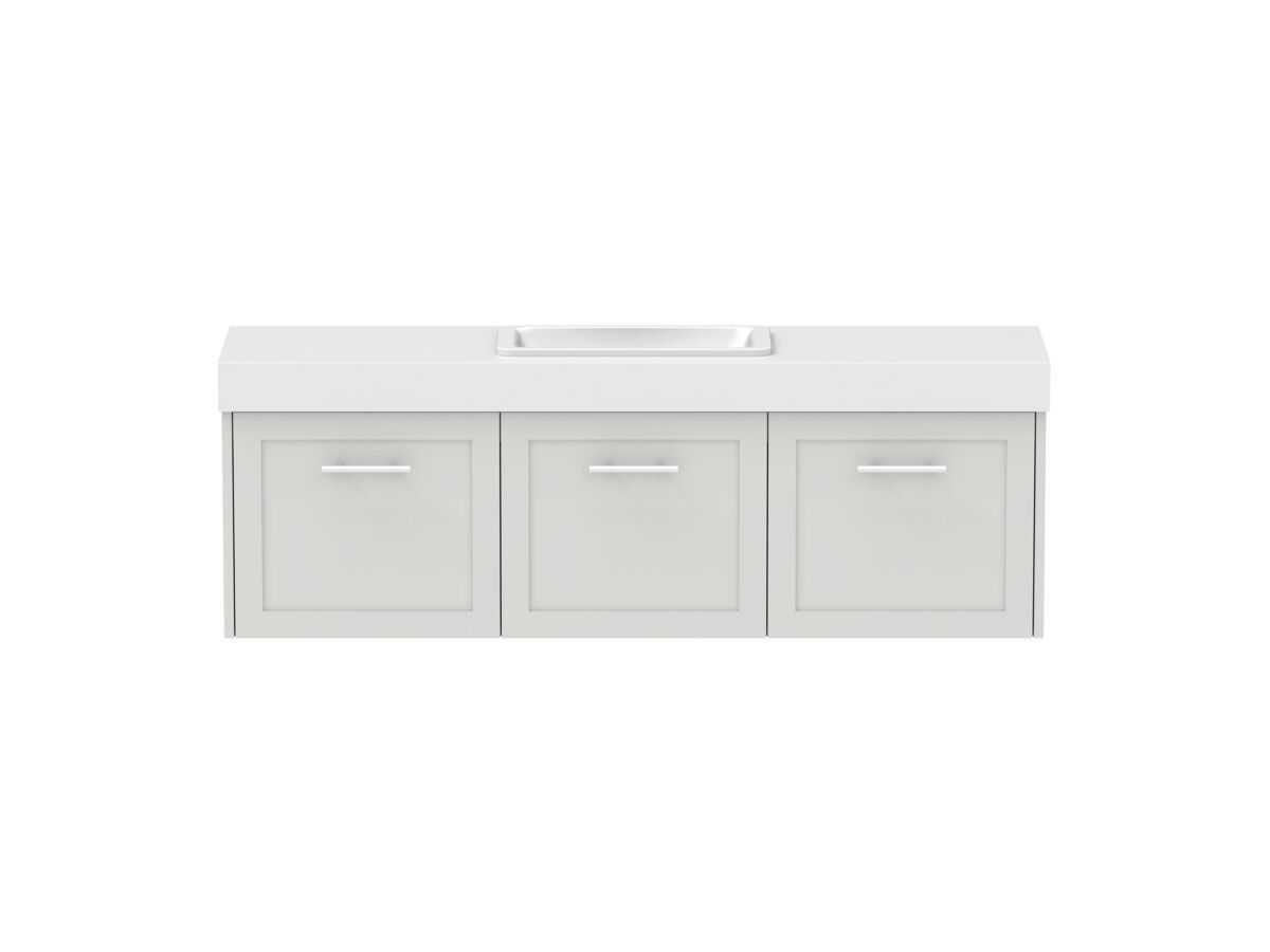 Hero - Kado Lux Ensuite All Door 1500mm Wall Hung Centre Basin 90mm Top