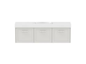 Hero - Kado Lux Ensuite All Door 1500mm Wall Hung Centre Basin 90mm Top