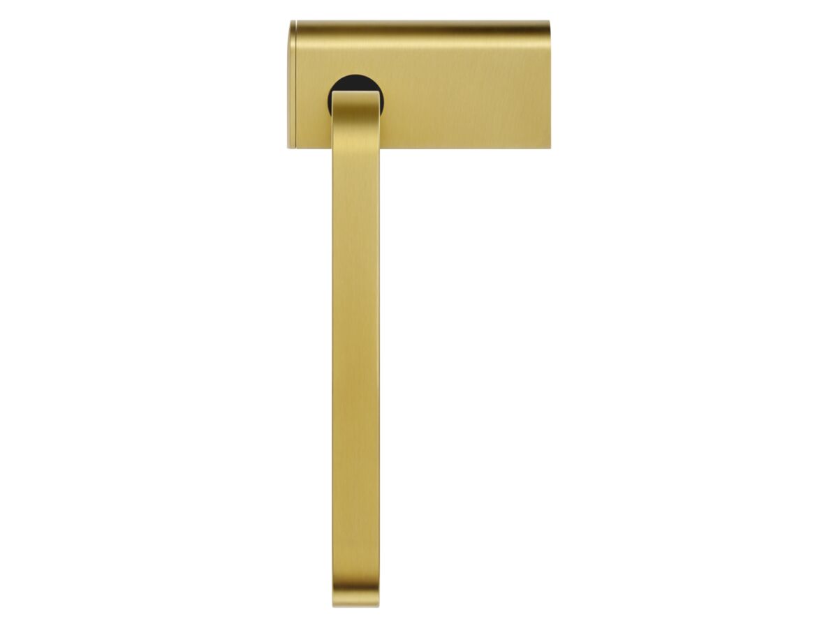 Supporting Image - Mizu Soothe Towel Ring Brushed Brass - Side