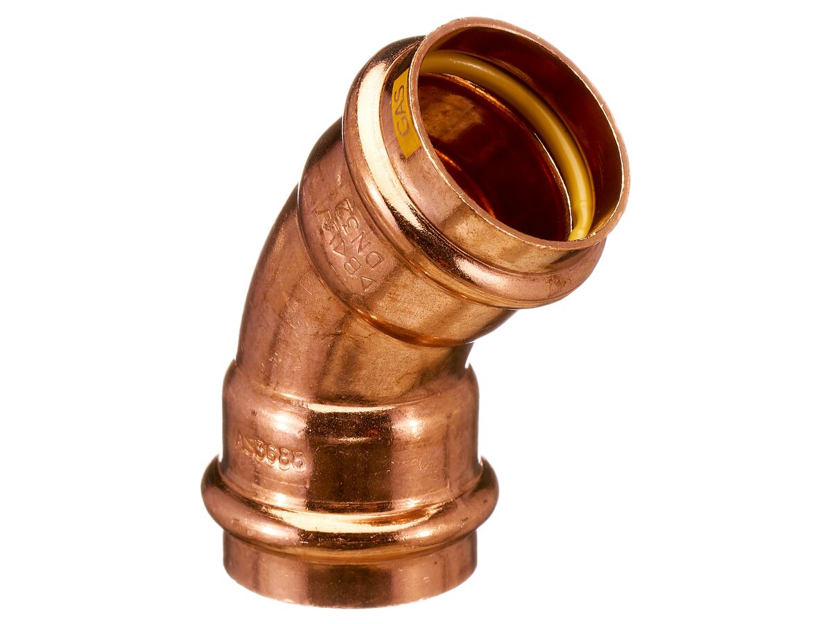 >B< Press Gas Elbow 45 Degree x 32mm