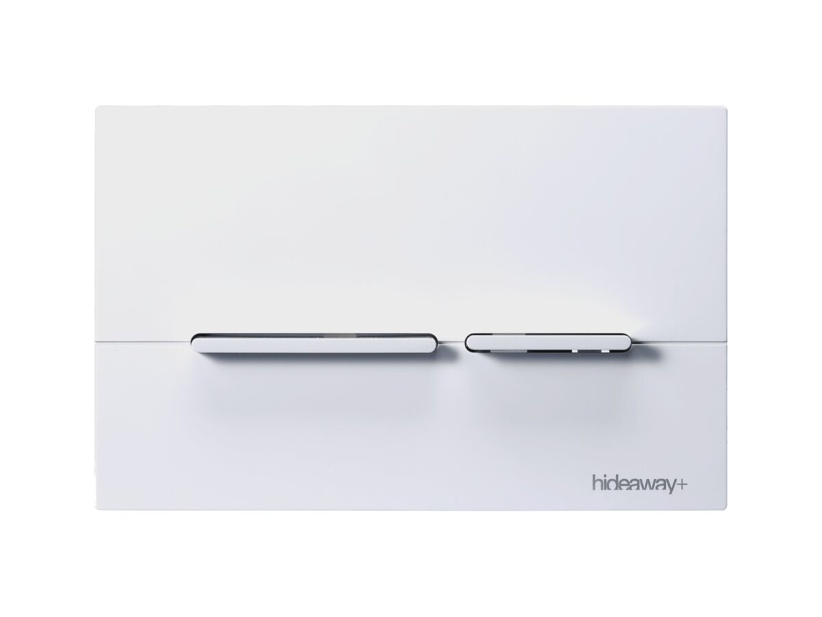 Hideaway+ Thin Button / Plate Inwall ABS Gloss White