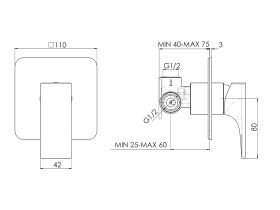 Milli Zato Shower Mixer