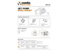 Specification Sheet - Vada Flow Boss Jet Pump VFB-J40