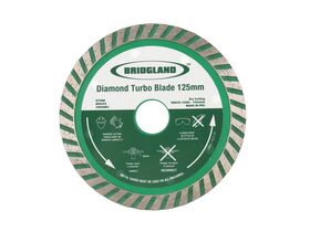 Bridgland Diamond Turbo Blade 125mm