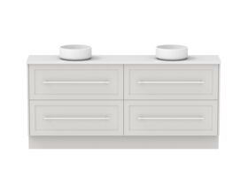 Hero - Kado Lux Ensuite All Drawer Twin 1800mm Floor Mount Double Basin 20mm Top
