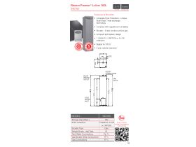 Specification Sheet - Rheem Premium Solar LL 160L 590160/2LCS-20Natural Gas