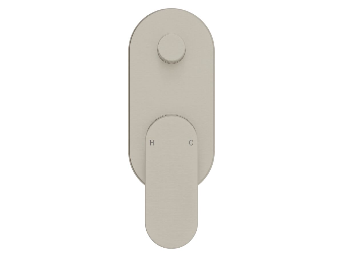 Supporting Image 2 - Mizu Soothe MK2 Shower Mixer with Diverter Kit Brushed Nickel - Front