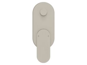 Supporting Image 2 - Mizu Soothe MK2 Shower Mixer with Diverter Kit Brushed Nickel - Front