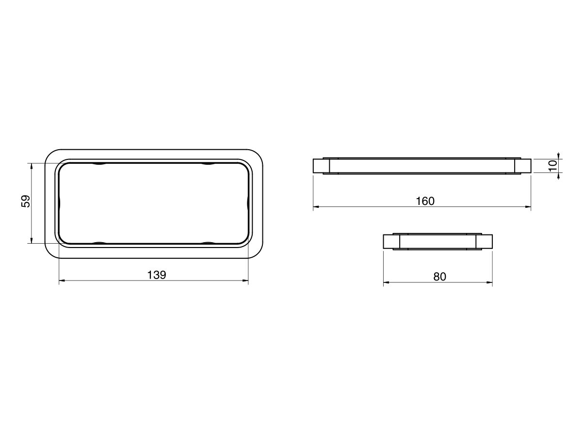 Milli Glance Double Bench Mount Holder
