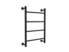Posh Solus MK2 Heated Towel Rail 700mm x 500mm Matte Black