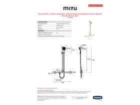 Specification Sheet - Mizu Drift 700 x 1100mm Independent T-Shower Modular Grab Rail Kit 3 function Modular Brushed Brass (5 Star)