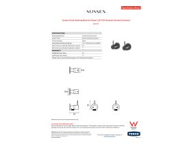 Specification Sheet - Sussex Scala Washing Machine Stops LUX PVD Brushed Smoked Gunmetal