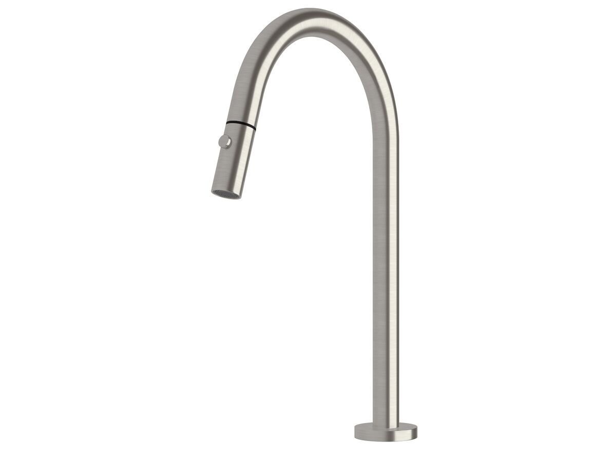 Sussex Pure Hob Sink Outlet with Pull Out Spray PVD Brushed Nickel (4 Star)