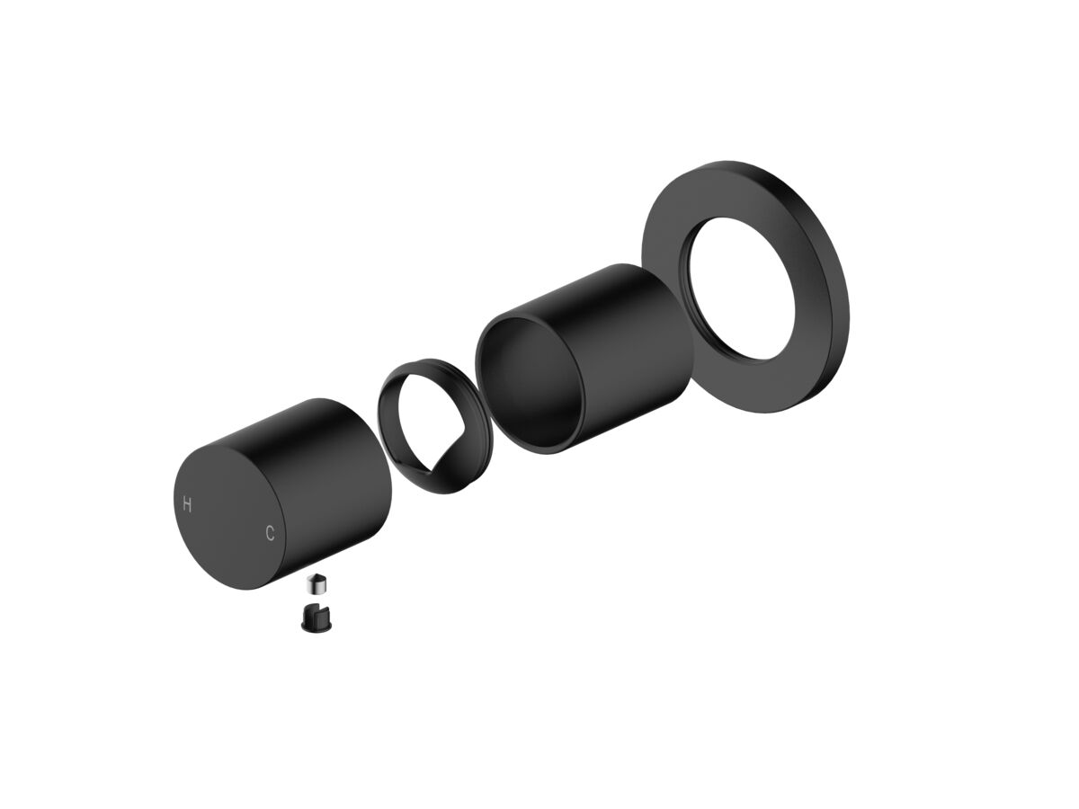 Hero - Mizu Drift Dial Shower Mixer Tap Trimset Matte Black Lead Free