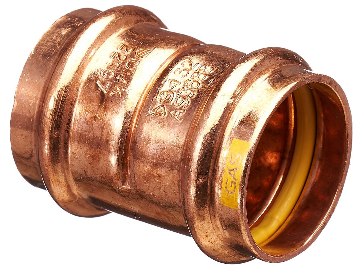 >B< Press Gas Straight Connector 32mm