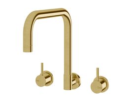 Hero - Sussex Scala Wall Spa Set Square LUX PVD Brushed Pure Gold