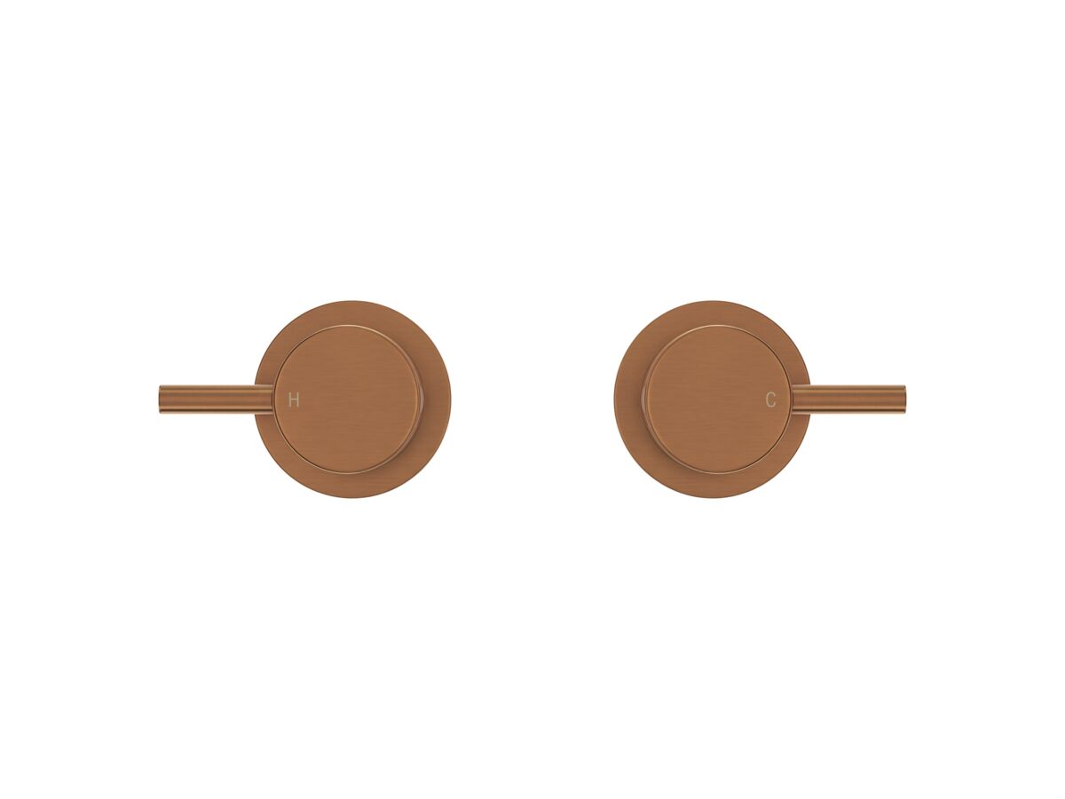 Supporting Image 2 - Mizu Drift Wall Top Assemblies Brushed Bronze Lead Free - Front